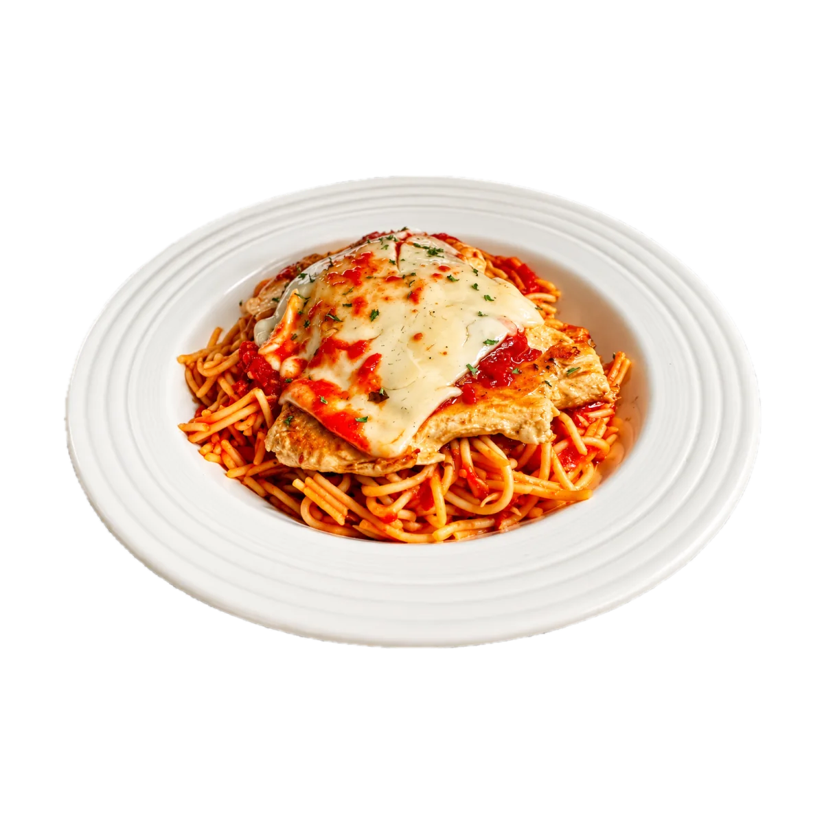 Chicken Parmesan with Spaghetti